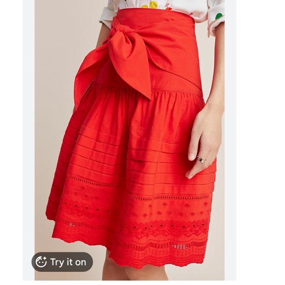 Maeve Dresses & Skirts - EXCELLENT CONDITION MAEVE/ANTHROPOLOGIE PAIX SKIRT IN RED
